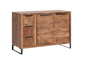 Masívne umývadlo Sydney light I z akáciového dreva, lakované, hnedé – 105×45×74 cm