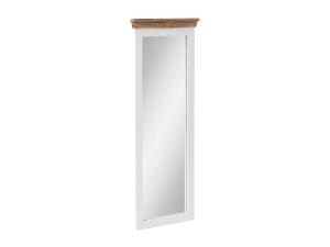 Masívne zrkadlo Perth z recyklovaného dreva, lakované, biele / farebné – 50×4×140 cm