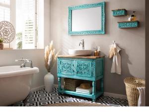 Dvojdílná koupelnová sada Santa Cruz modrá