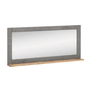 Masívne kúpeľňové zrkadlo Burnham II z recyklovanej borovice, lakované, prírodné – 140×15×66 cm