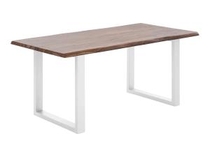 Masívny jedálenský stôl Bullwer z palisandra, lakovaný, hnedý – 170×90 cm