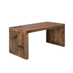 Masívny písací stôl Hankey z mangového dreva, rustikálny matný lak, prírodný – 160×70×75 cm
