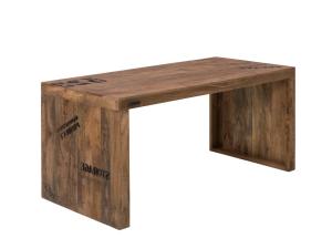 Masívny písací stôl Hankey z mangového dreva, rustikálny matný lak, prírodný – 160×70×75 cm