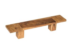 Masívny držiak na uteráky Leeston z palisandru, lakovaný, hnedý – 50 cm
