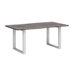 Masívny jedálenský stôl Bullwer z akácie, lakovaný, šedý – 200×100 cm