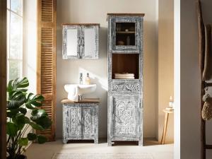 Koupelnová sada Santa Cruz šedá 3dílná