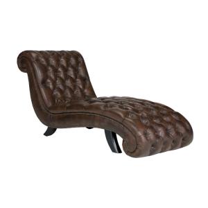 Masívna pohovka Chesterfield Bedford, pravá koža, hnedá