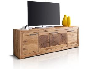 Masivní TV stolek 178 cm Vancouver III divoký dub