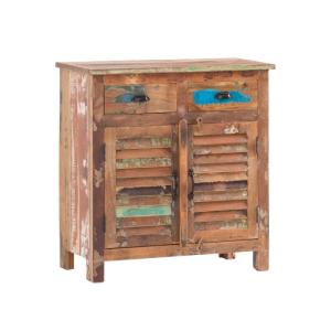 Masívna komoda Wakefield z recyklovaného dreva, lakovaná, viacfarebná – 85×42×90 cm