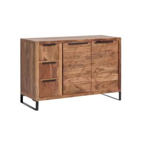 Masívne umývadlo Sydney light I z akáciového dreva, lakované, hnedé – 105×45×74 cm