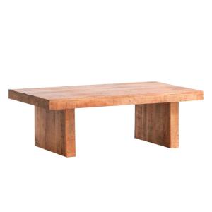 Masívny konferenčný stolík Country z mangového dreva, lakovaný, hnedý – 135×75×45 cm