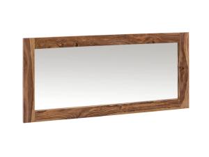 Masívne kúpeľňové zrkadlo Lagos z palisandrového dreva, lakované, hnedé – 130×60 cm