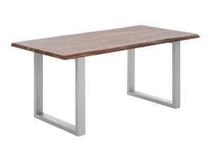 Masívny jedálenský stôl Bullwer z palisandra, lakovaný, hnedý – 170×90 cm