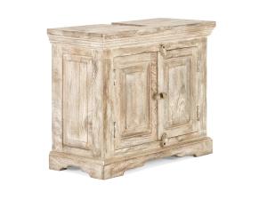 Masívna spodná drezu skriňa Patina Mango, lakovaná, prírodná – 73×33×61 cm