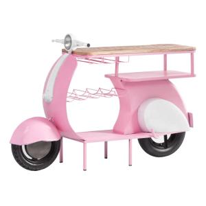 Lakovaný barový pult Scooter Nova Pink z kovu, ružová – 160×50×87 cm