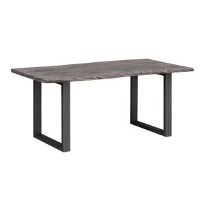 Masívny jedálenský stôl Bullwer z akácie, lakovaný, šedý – 170×90 cm