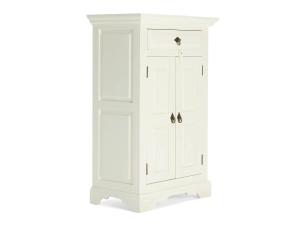 Masívna komoda Catana biela z borovice a MDF, lakovaná – 75×44×115 cm