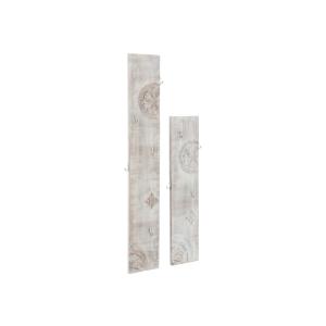 Masívne nástenné panely Mackay z mangového dreva, lakované, biele – 25×3×160 cm