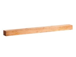Masívna nástenná polica Amberley z mangového dreva, lakovaná, hnedá – 160 cm