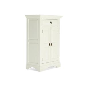 Masívna komoda Catana biela z borovice a MDF, lakovaná – 75×44×115 cm