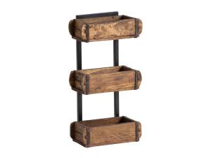 Nástěnná police ve tvaru cihly, sada 3 kusů