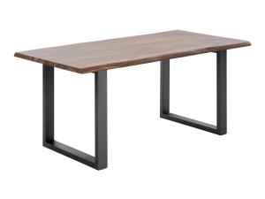 Masívny jedálenský stôl Bullwer z palisandra, lakovaný, hnedý – 200 × 100 cm