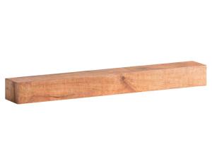 Masívna nástenná polica Country Mango, lakovaná, hnedá – 160 cm