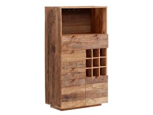 Masívna komoda Oldwood z recyklovaného tvrdého dreva, lakovaná, prírodná farba – 80×40×145 cm