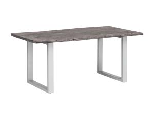 Masívny jedálenský stôl Bullwer z akácie, lakovaný, šedý – 140×90 cm