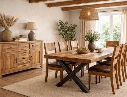 Štýlové komody a jedálenské stoly z masívu: Inšpirácia pre váš interiér