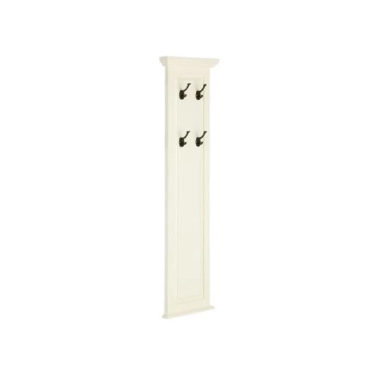 Masivní šatní panel Catana z borovice a MDF, lakovaný, bílý