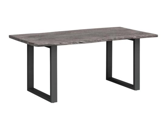 Masivní jídelní stůl Bullwer z akácie, lakovaný, šedočerný – 140×90 cm
