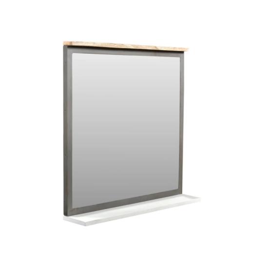 Masivní koupelnové zrcadlo Pinetown, lakované, vícebarevné – 71×13×67 cm