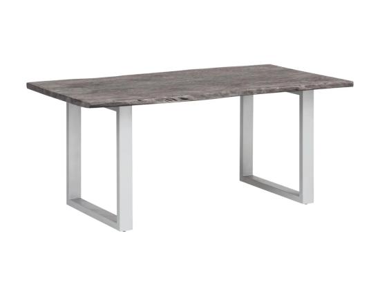 Masivní jídelní stůl Bullwer z akácie, lakovaný, šedý – 230×100 cm