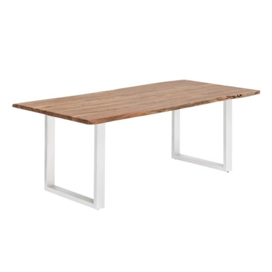Masivní jídelní stůl Bullwer z akácie, lakovaný, hnědý – 230×100 cm