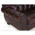 Pohovka Chesterfield Hereford 3-místná z pravé kůže, hnědá