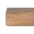 Masivní TV stolek Auckland Acacia z akácie a kovu, lakovaný, hnědý – 155×45×40 cm