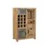 Masivní komoda Highboard Pune z mangového dřeva, lakovaná, přírodní barva – 80×43×110 cm