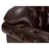 Masivní křeslo Chesterfield Hereford z pravé kůže, hnědé – 112×96×94 cm
