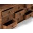 Masivní konferenční stolek Merlin II z palisandru, lakovaný, hnědý – 110×60×45 cm