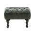 Masivní taburetka Chesterfield Pittsfield z pravé kůže, zelená – 60×45×42 cm