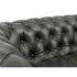 Dvoumístná pohovka Chesterfield z pravé kůže, zelená – 155×90×72 cm