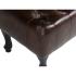 Taburet Chesterfield Pittsfield z pravé kůže, hnědý