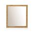 Masivní koupelnové zrcadlo Burnham z recyklované borovice a MDF, lakované, bílé – 70×80 cm