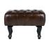Taburet Chesterfield Pittsfield z pravé kůže, hnědý