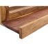 Masivní koupelnové zrcadlo Lagos z palisandru, lakované, hnědé – 70×66 cm