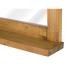 Masivní koupelnové zrcadlo Rangún z recyklované borovice, lakované, hnědé – 70×12×77 cm