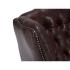 Křeslo ušák Chesterfield Pittsfield z pravé kůže, červené