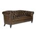 Masivní pohovka Chesterfield Shelford, pravá kůže, hnědá – 196×89×85 cm