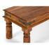 Masivní lavice Merlin z palisandru, lakovaná, hnědá – 180×45 cm